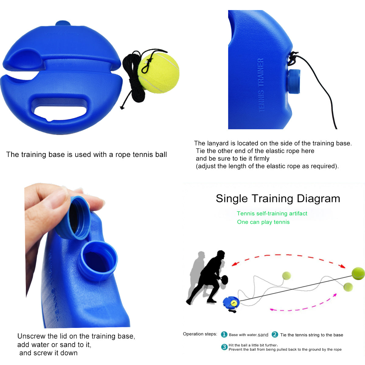 Tennis Trainer&Rebound Ball with String