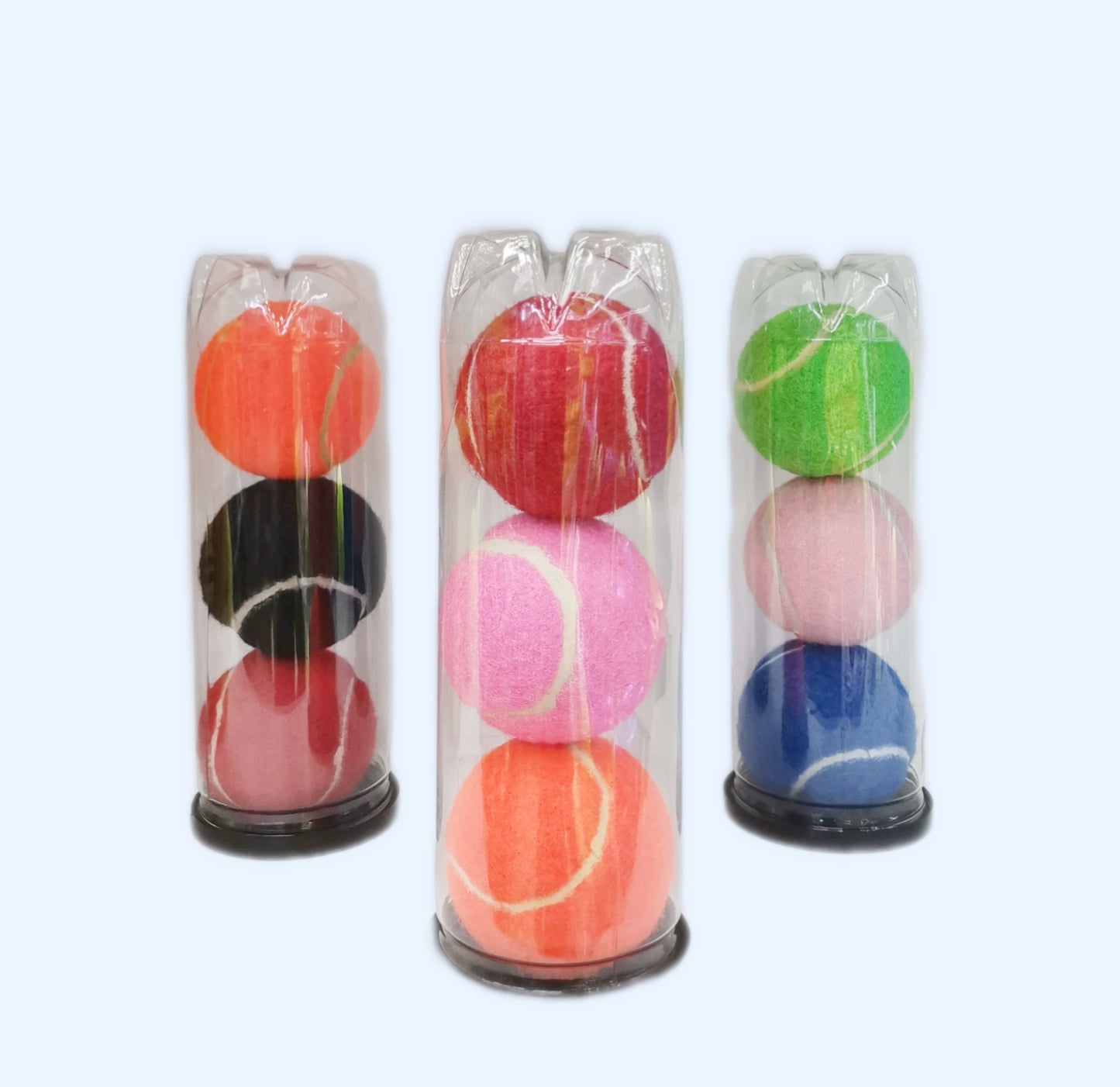 Tennis Balls of Different Colors-3pcs/can